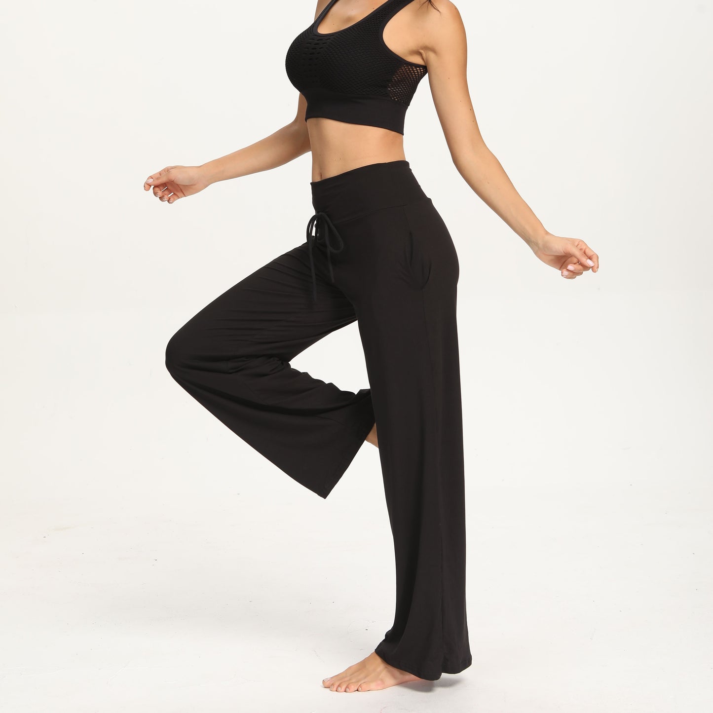 30% off Calças De Perna Larga Loungewear Estilo Casual Mulheres frete grátis para Portugal Continental