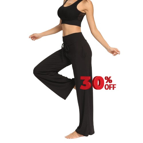 30% off Calças De Perna Larga Loungewear Estilo Casual Mulheres frete grátis para Portugal Continental