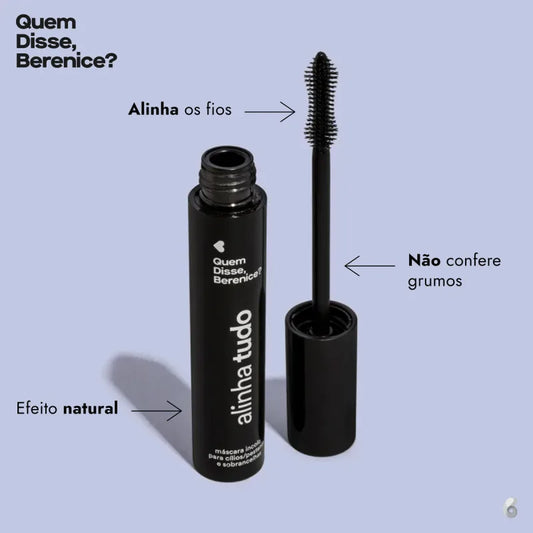 Máscara de Pestanas e Sobrancelhas Transparente Alinha Tudo, 12g