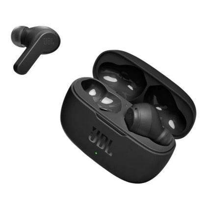 Fones de ouvido Bluetooth JBL Wave 200TWS com estojo de carregamento  autonomia de 5h