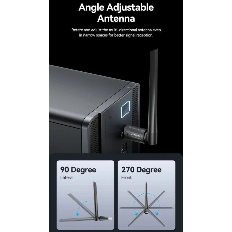 Adaptador USB - WiFi Vention  650Mbps