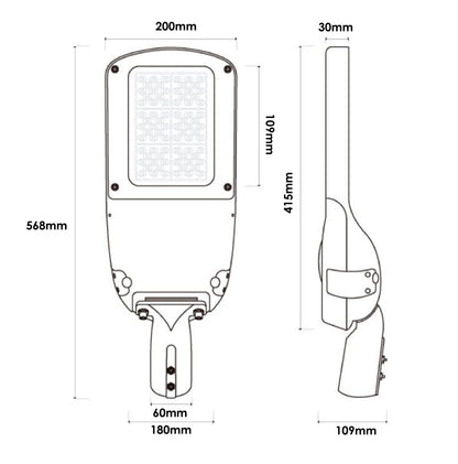 Luminária Led Line Series 30W